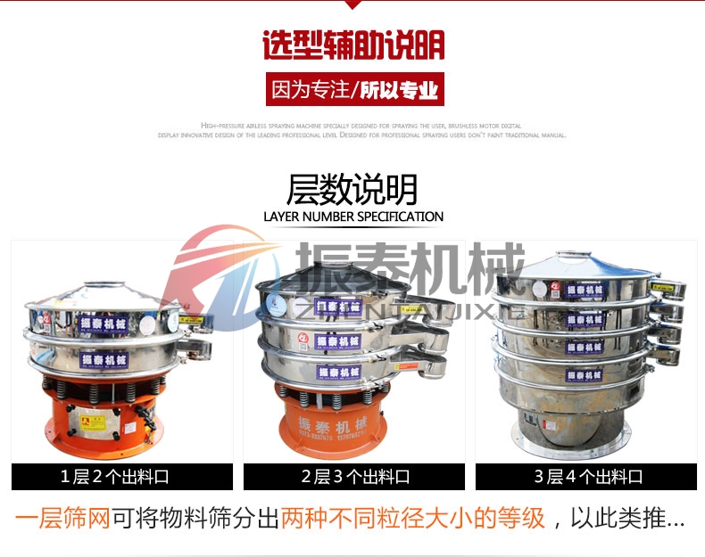 滑石粉旋振篩